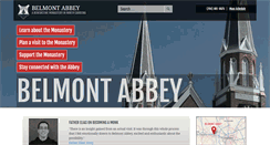 Desktop Screenshot of belmontabbey.org