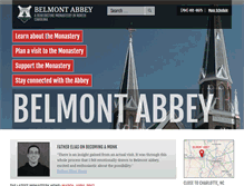 Tablet Screenshot of belmontabbey.org