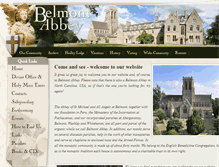 Tablet Screenshot of belmontabbey.org.uk